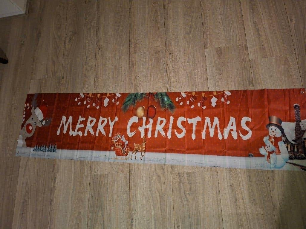 Kerstbanner ( stof), Ophalen of Verzenden, Zo goed als nieuw