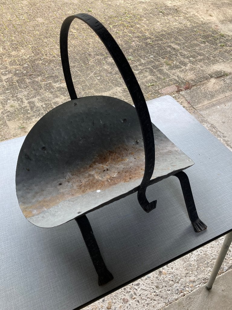 Zinken hout schaal., Ophalen of Verzenden, Gebruikt, Vrijstaande haard, Overige soorten