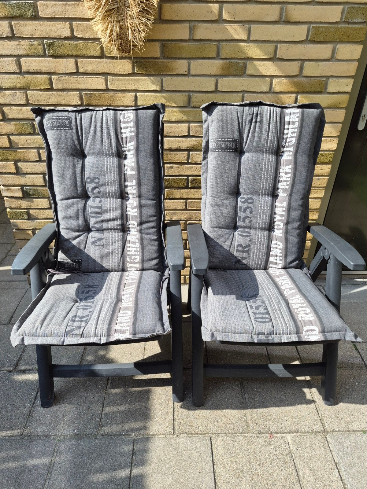 Hartman tuinstoelen met kussens - Gebruikt, prima staat, Tuin en Terras, Ophalen, Gebruikt, Kunststof