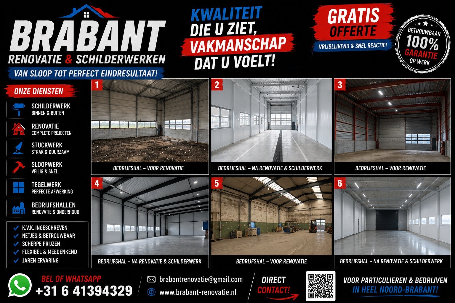 BRABANT RENOVATIE & SCHILDERWERKEN, Garantie