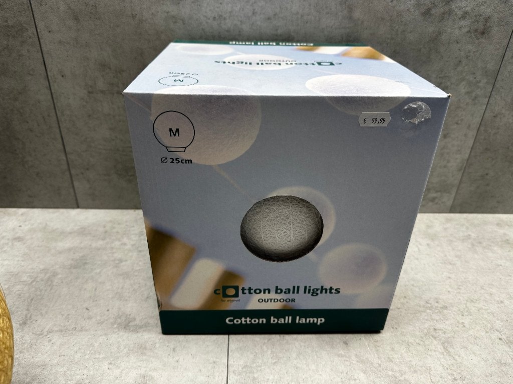 Cotton Ball Lights Outdoor - Lamp M 25 cm - NIEUW - 11088, Ophalen of Verzenden, Nieuw