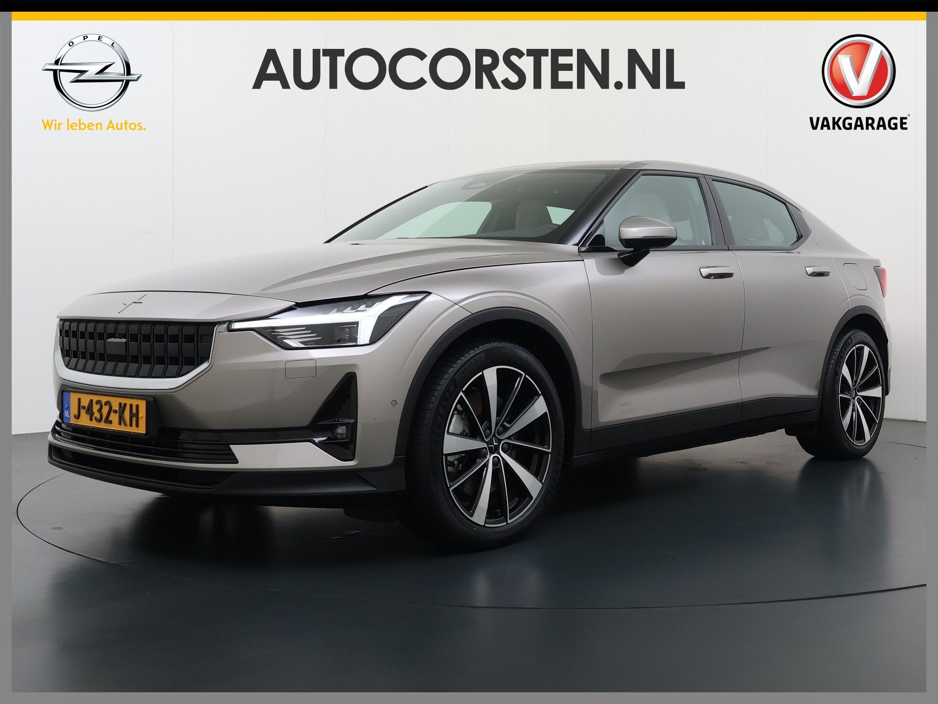 Polestar 2 Long Range Dual Motor Launch Ed. 78kWh 408PK Adap, Auto's, Polestar, Automaat, Gebruikt, Beige, 110 €/maand