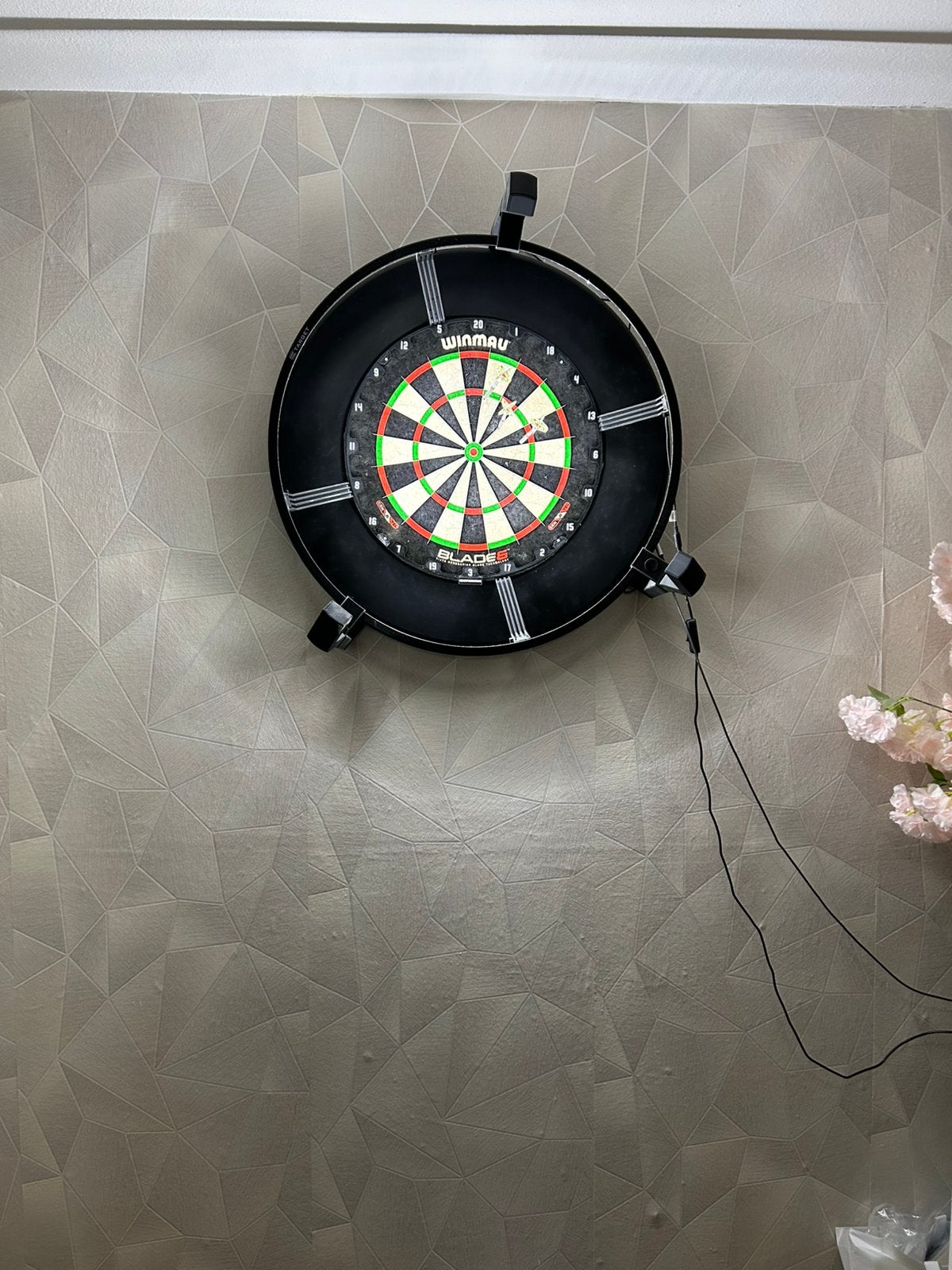 Dartbord met autodarts en vele accessoires, Ophalen, Zo goed als nieuw, Dartbord