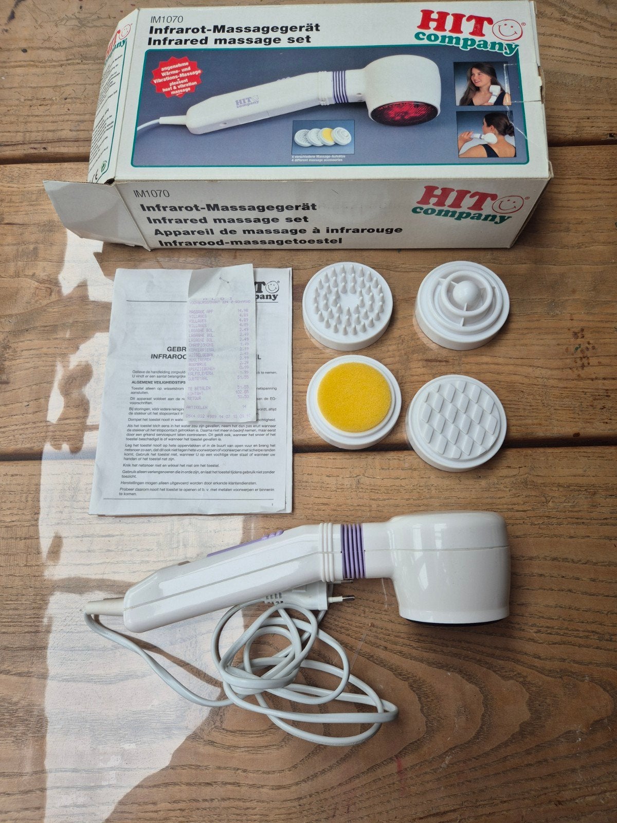 Infrarood massageapparaat met warmte en vibratie Hit company, Sport en Fitness, Ophalen of Verzenden, Zo goed als nieuw, Apparaat