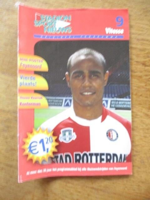Programmaboekje 9 Feyenoord - Vitesse 22 november 2003, Boeken, Ophalen of Verzenden, Gelezen, Watersport en Hengelsport