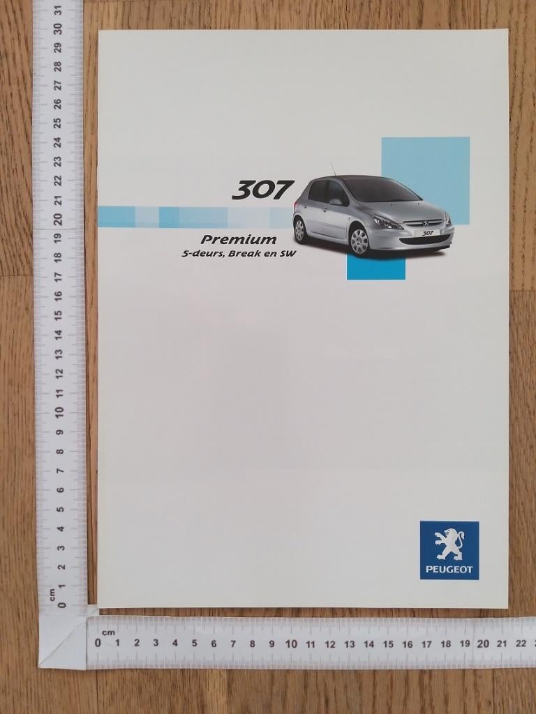 Peugeot 307 Premium brochure 2004, Ophalen of Verzenden, Gelezen, Peugeot