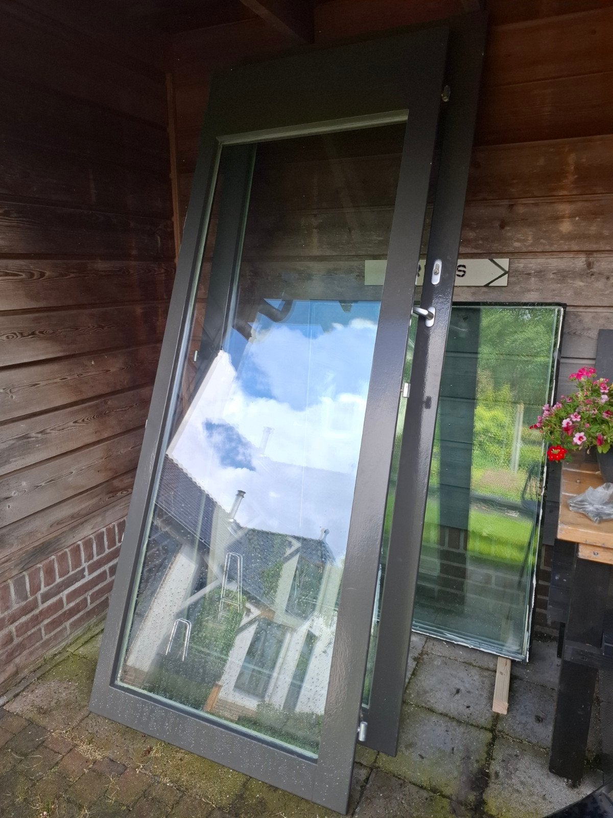Dubbele deuren met isolatieglas, Ophalen, Gebruikt, Buitendeur, Glas