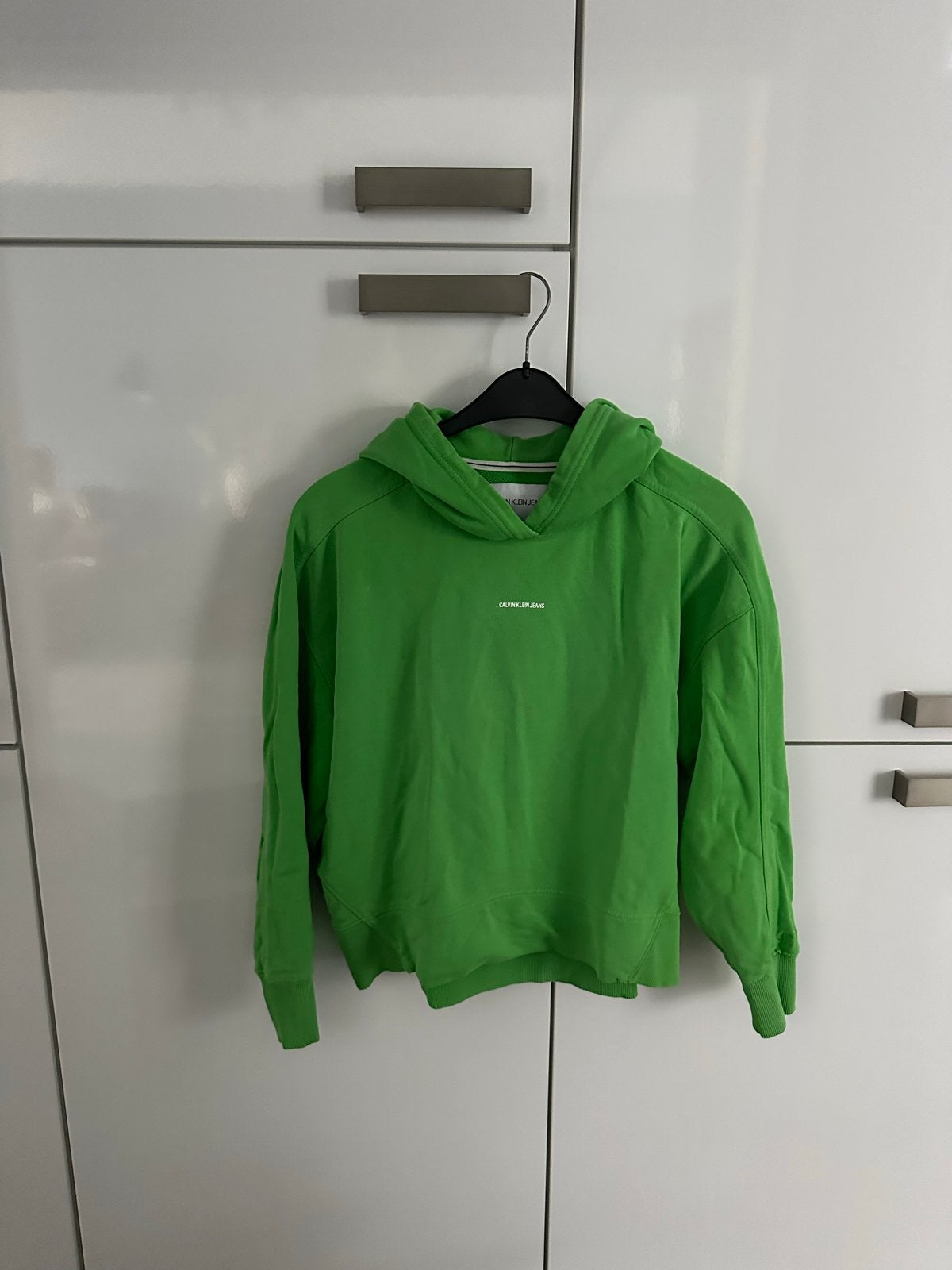 Calvin Klein Jeans hoodie groen maat M, Ophalen of Verzenden, Zo goed als nieuw, Maat 38/40 (M), Groen