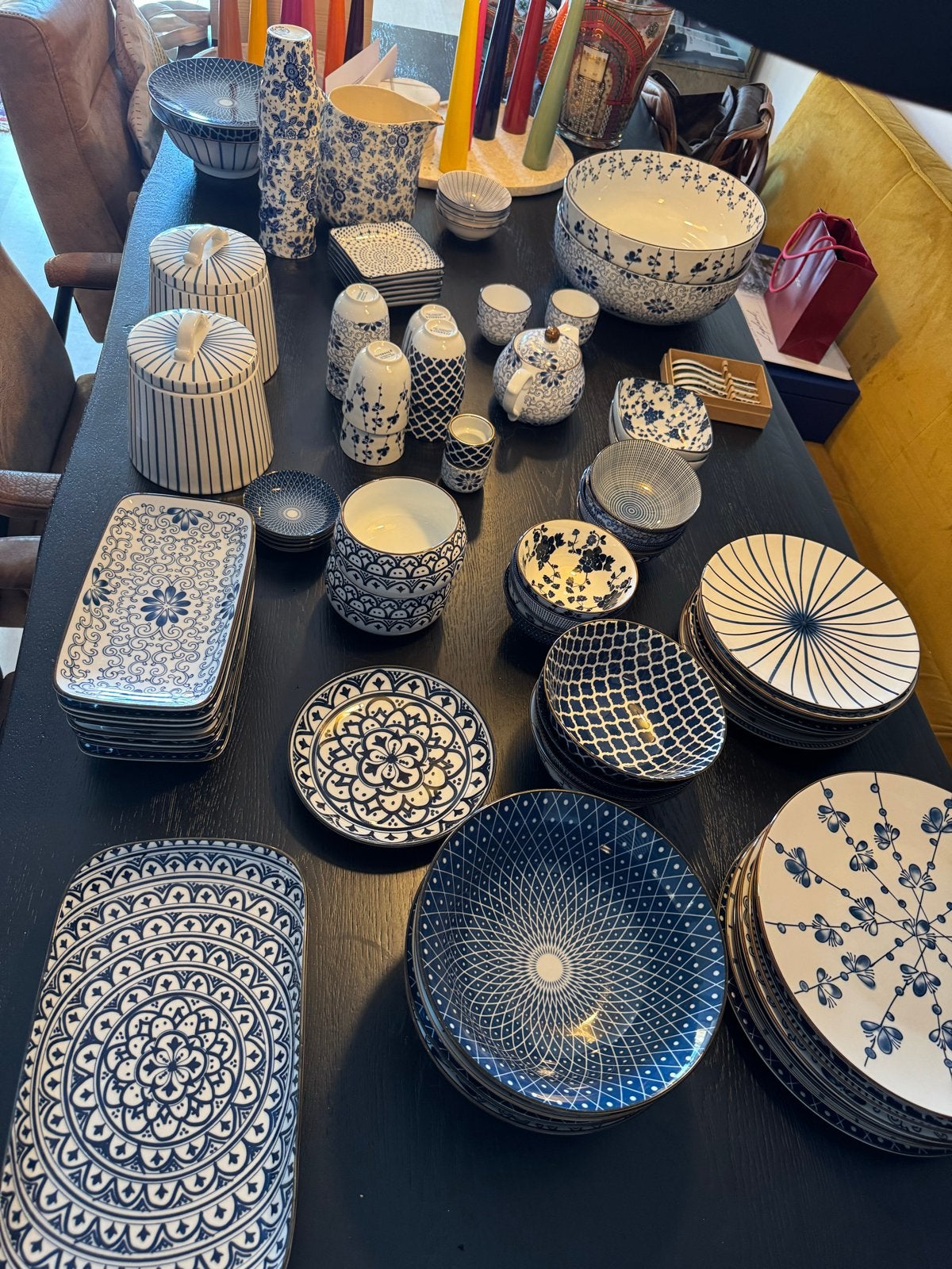 Riverdale blauw wit floral servies, Ophalen, Gebruikt, Overige merken, Keramiek