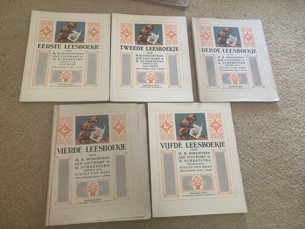 Eerste- vijfde leesboekje aap noot mies ongebruikt Ligthart, Ophalen of Verzenden, Nieuw, Fictie algemeen