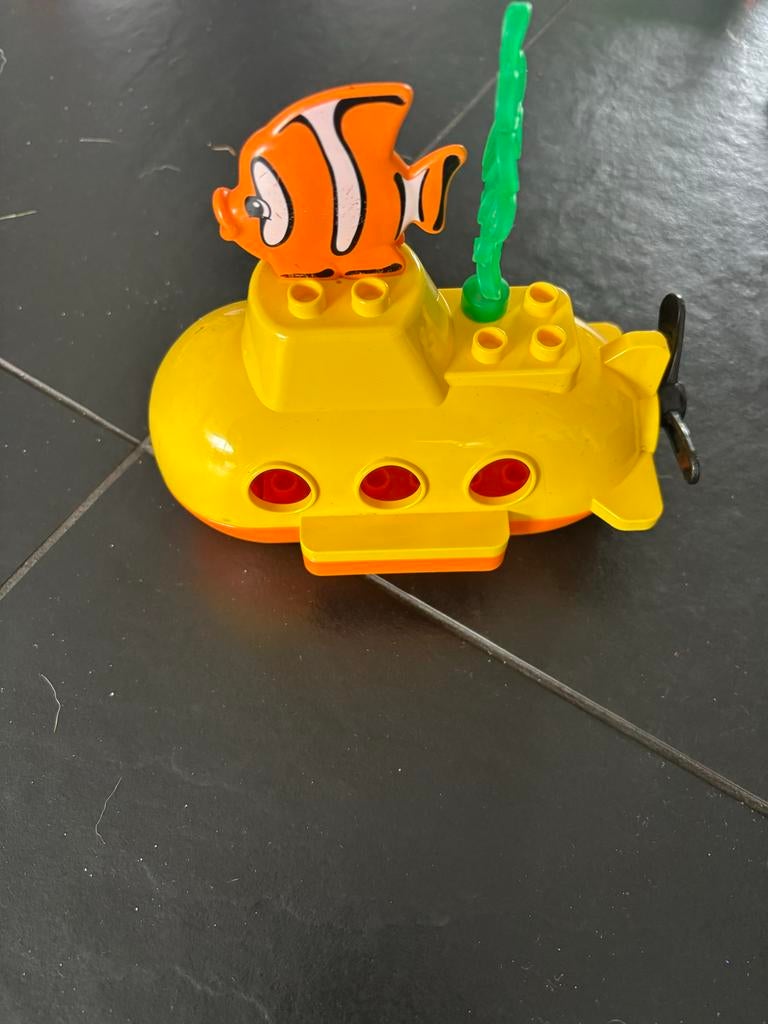 Lego Duplo Gele Duikboot met Vis en Zeewier, Ophalen of Verzenden, Gebruikt, Jongen of Meisje