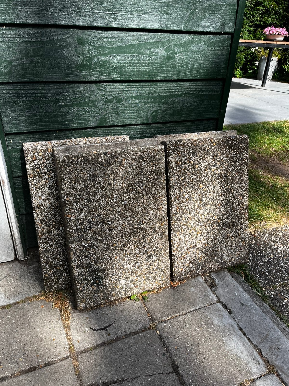 Grondtegels 6 stuks, Tuin en Terras, Tegels en Klinkers, Ophalen, Overige materialen, Gebruikt, Overige typen