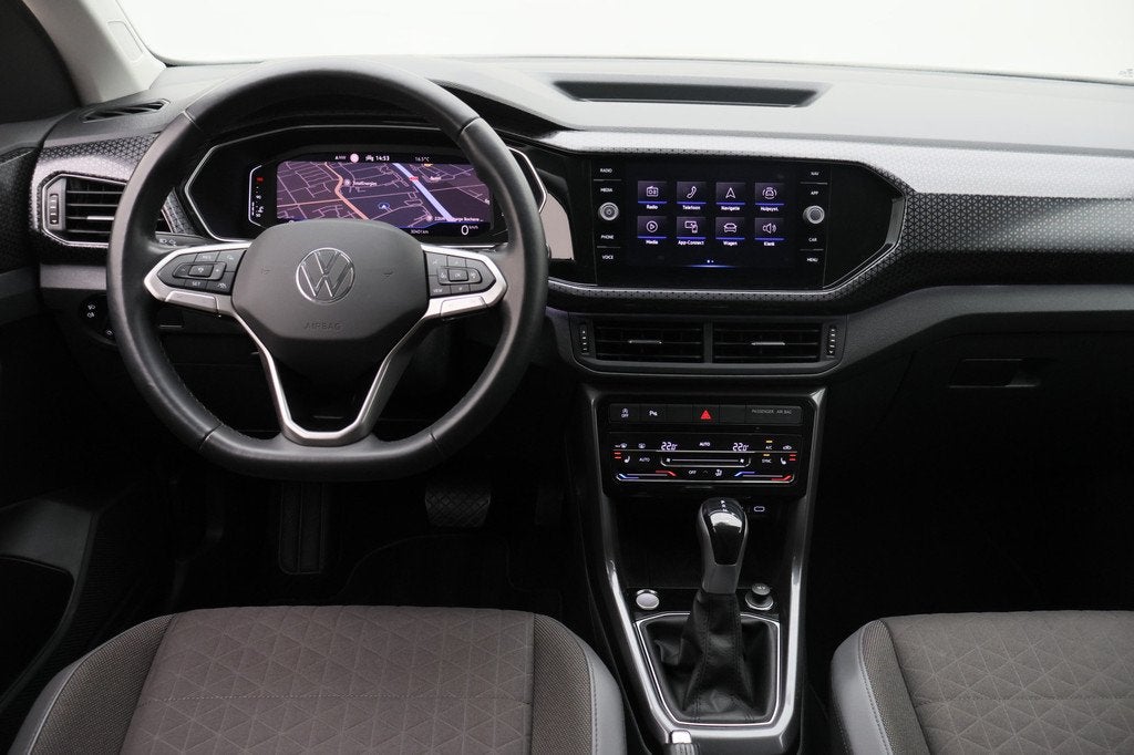Volkswagen T-Cross 1.0 TSI DSG Style Virtual Cockpit, ACC, A, Auto's, Volkswagen, T-Cross, Gebruikt, Leder en Stof, Bedrijf