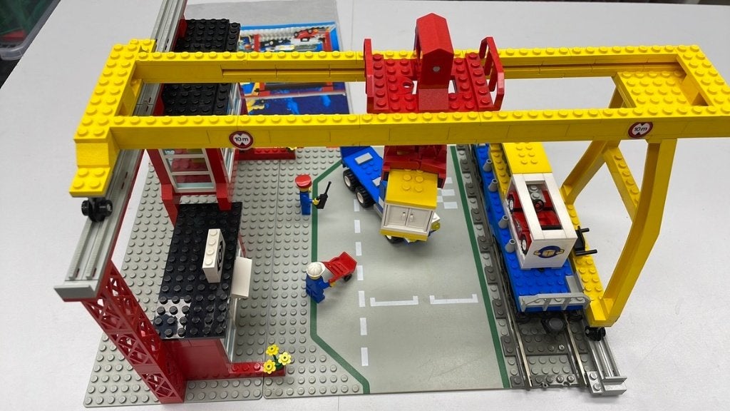 SB1959 Lego trein 9v 4555 compleet + boekje in top staat!, Ophalen of Verzenden, Zo goed als nieuw