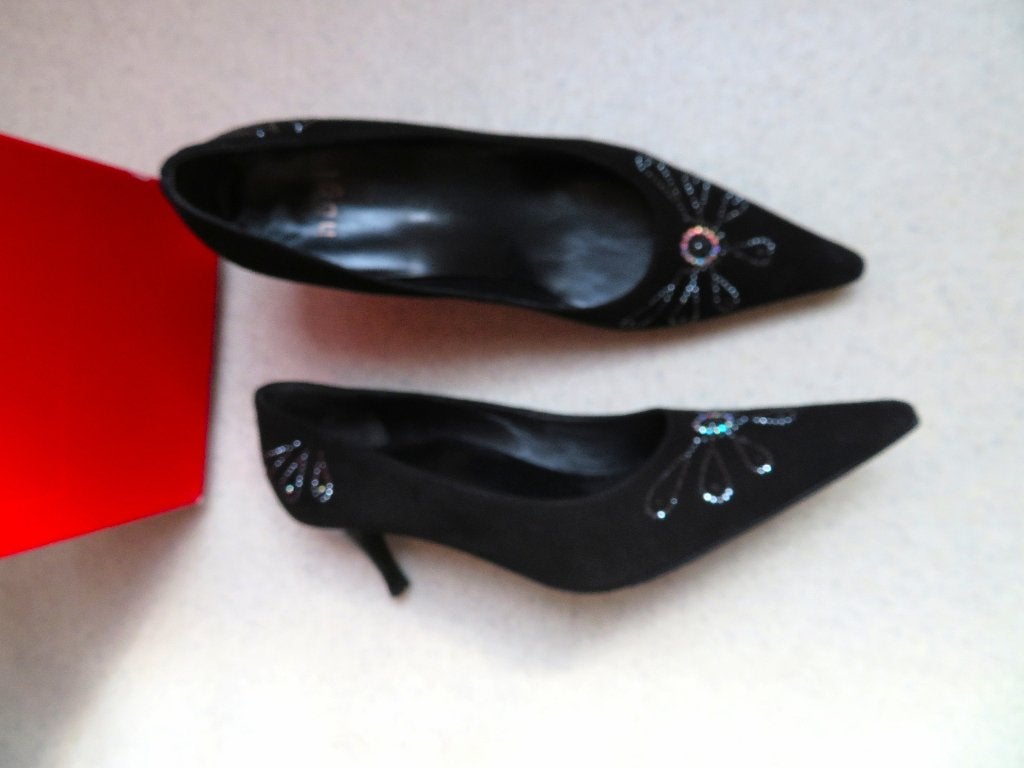 HOGL nieuwe schoenen pumps zwart suède leer 38,5, Pumps, Zwart, Nieuw, Ophalen of Verzenden