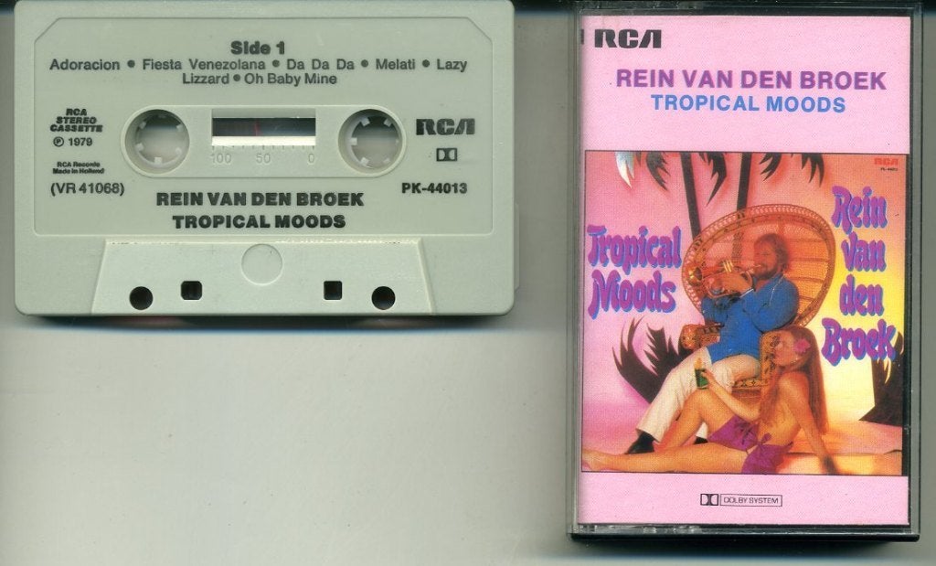 Rein van den Broek ‎Tropical Moods 12 nrs cassette 1979 ZGAN, Latin en Salsa, 1 bandje, Ophalen of Verzenden, Zo goed als nieuw