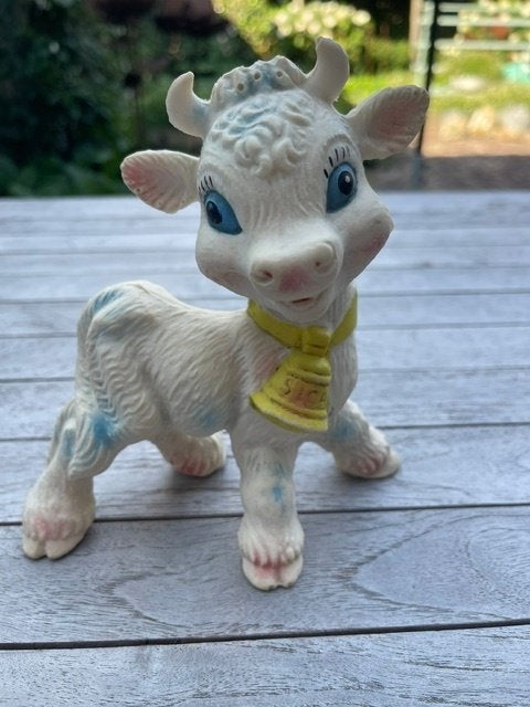 Pieppop - piepbeest - koe met werkende piep in goede staat, Verzamelen, Ophalen of Verzenden, Gebruikt