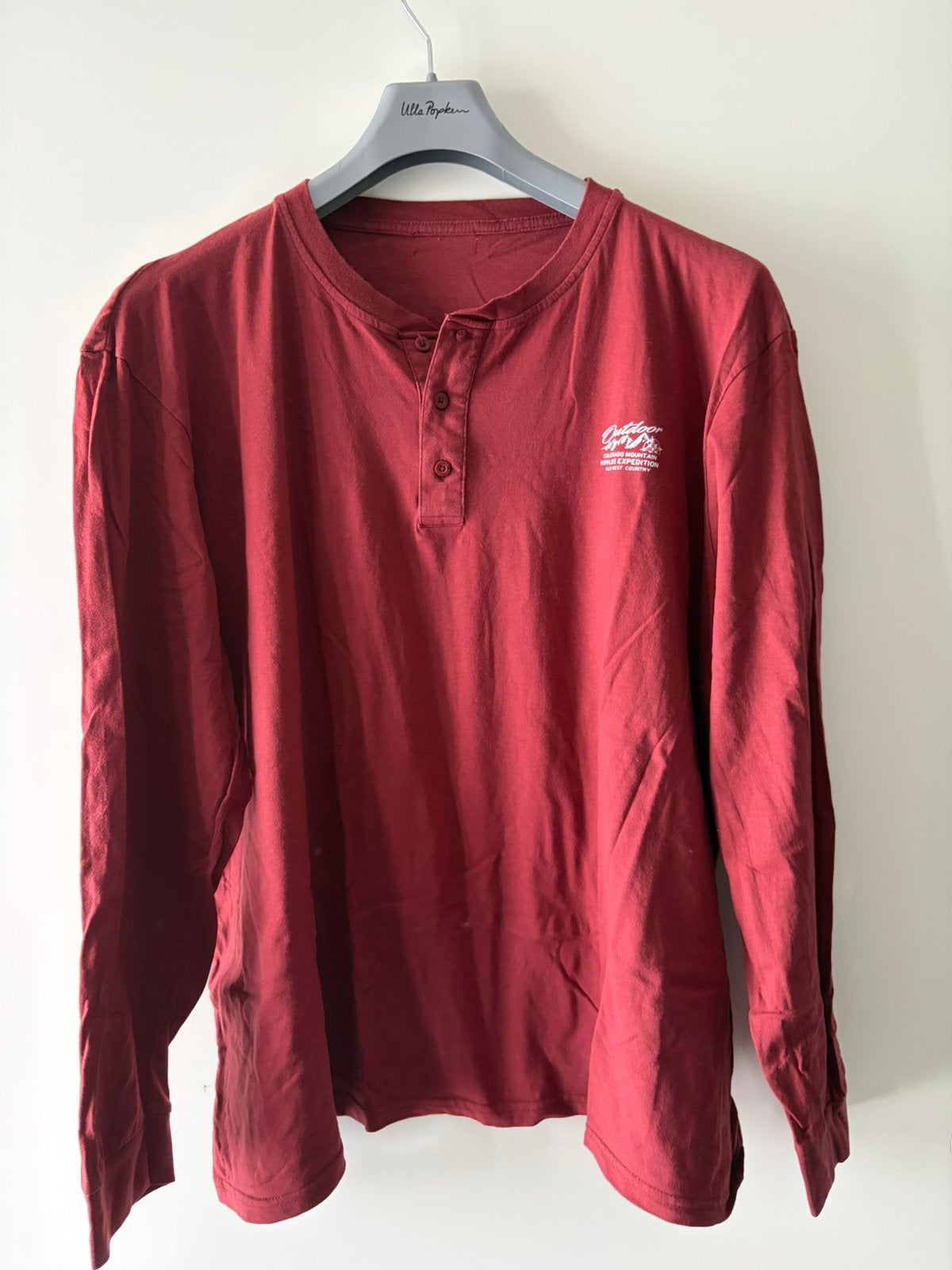Leuk shirt met lange mouwen maat 5XL, Kleding | Heren, Grote Maten, Ophalen of Verzenden, Gedragen, Rood, Shirt