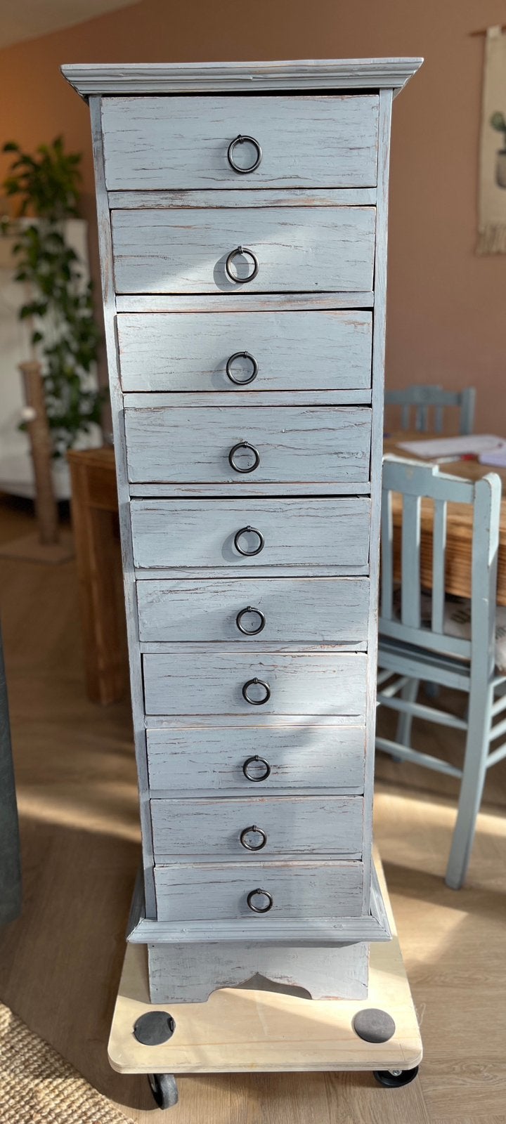 Brocante ladenkast, Ophalen, Gebruikt, 5 laden of meer, 50 tot 100 cm