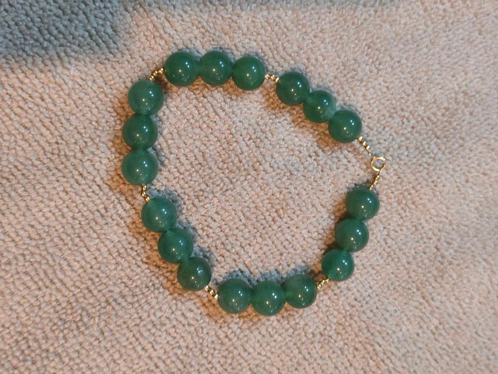 Armband edelsteen jade

18 karaat goud, Sieraden, Tassen en Uiterlijk, Armbanden, Ophalen of Verzenden, Zo goed als nieuw, Met edelsteen