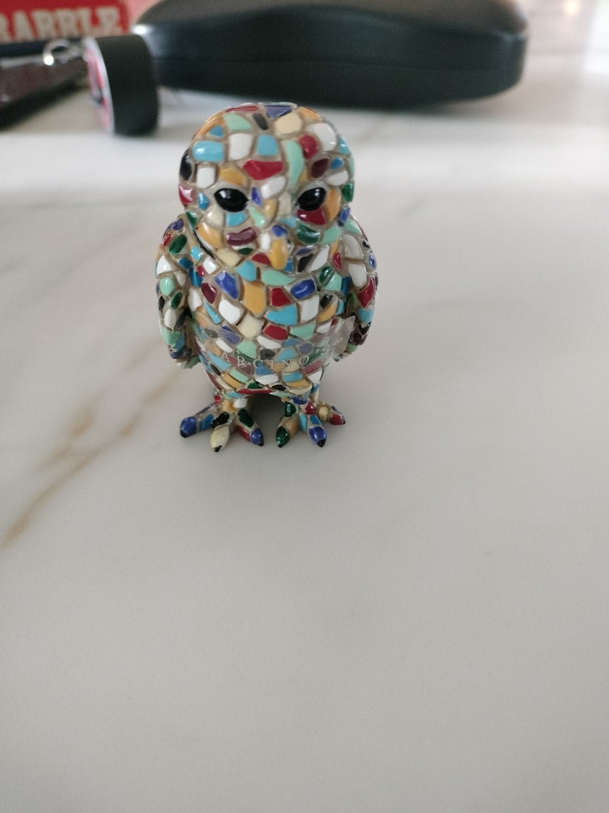 Kleurrijke mozaïek uil decoratie, Ophalen of Verzenden, Zo goed als nieuw, Dier