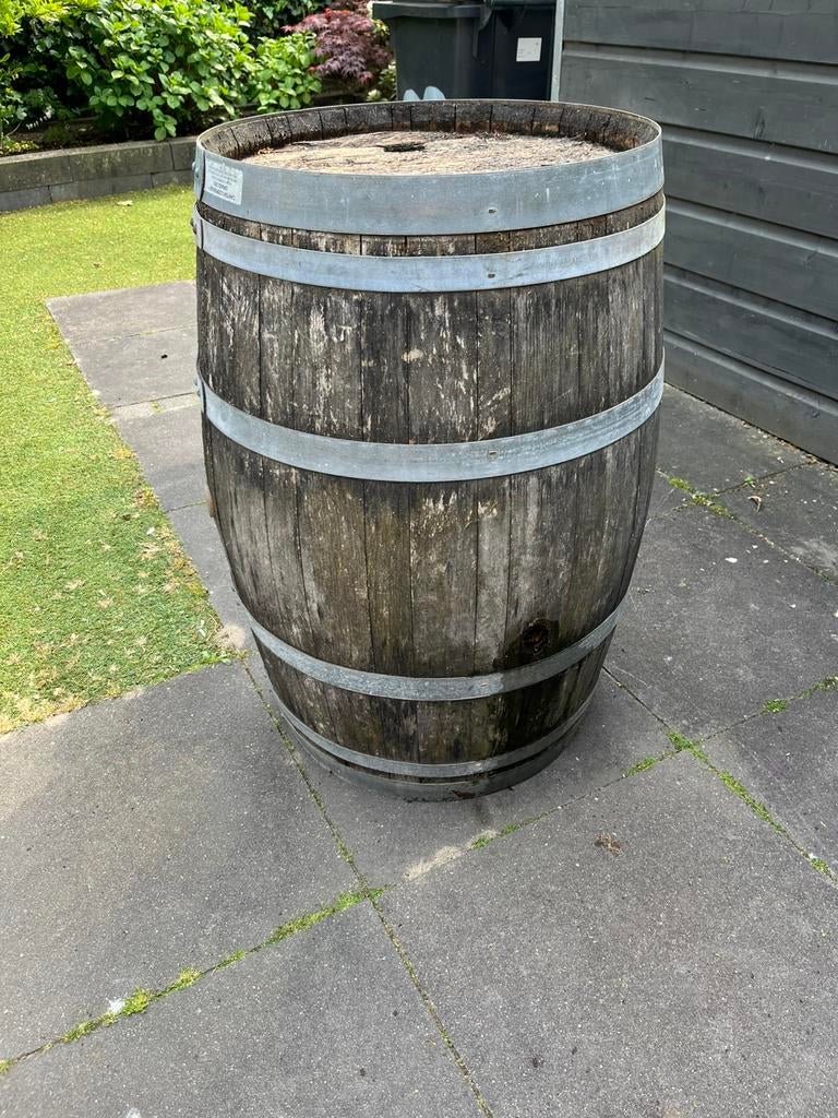 Grote regenton/wijnvat zonder kraan, 150 liter of meer, Ophalen, Gebruikt, Hout