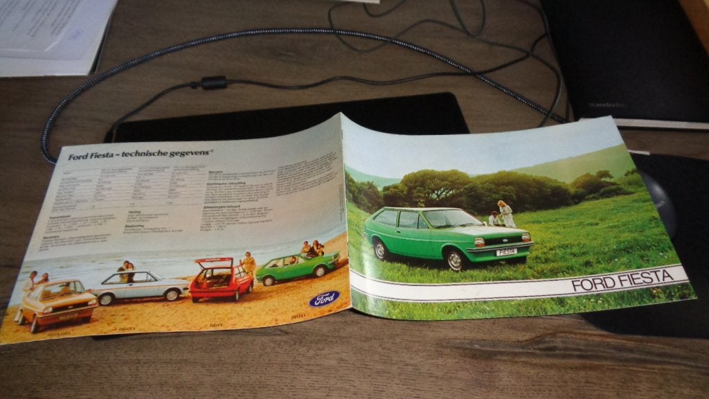 Folder  FORD FIESTA  ,  9-1977, Verzenden, Zo goed als nieuw, Ford