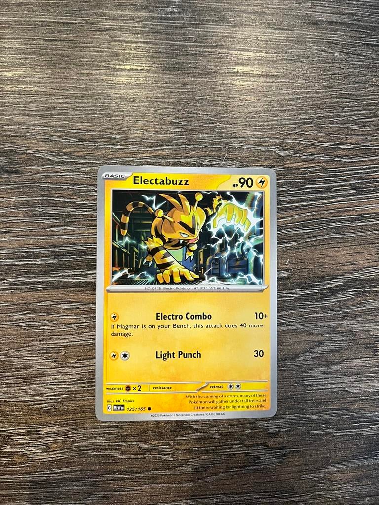 Electabuzz MEW 125/165, Ophalen of Verzenden, Zo goed als nieuw