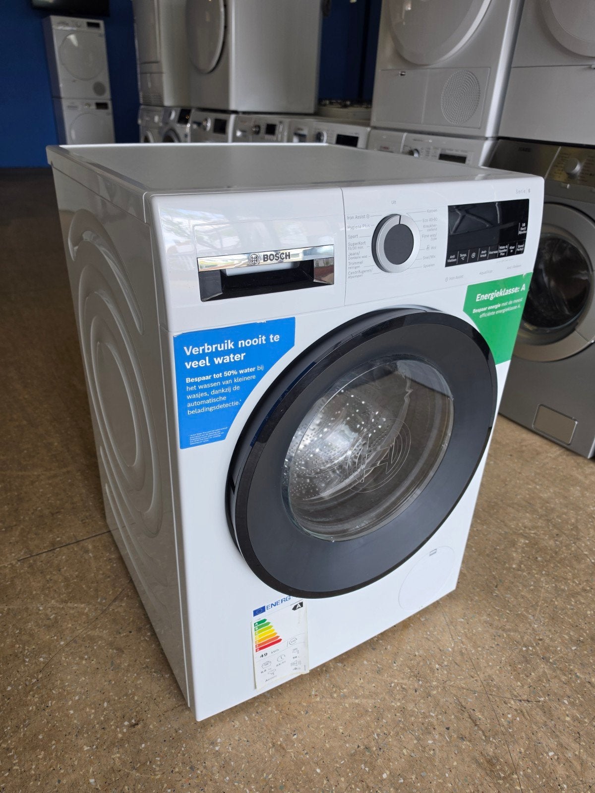 1.5 jaar jonge Bosch Serie 6 wasmachine | 9 kilo | Garantie✅, Bosch, Jirnsum, 8 tot 10 kg, Ophalen of Verzenden