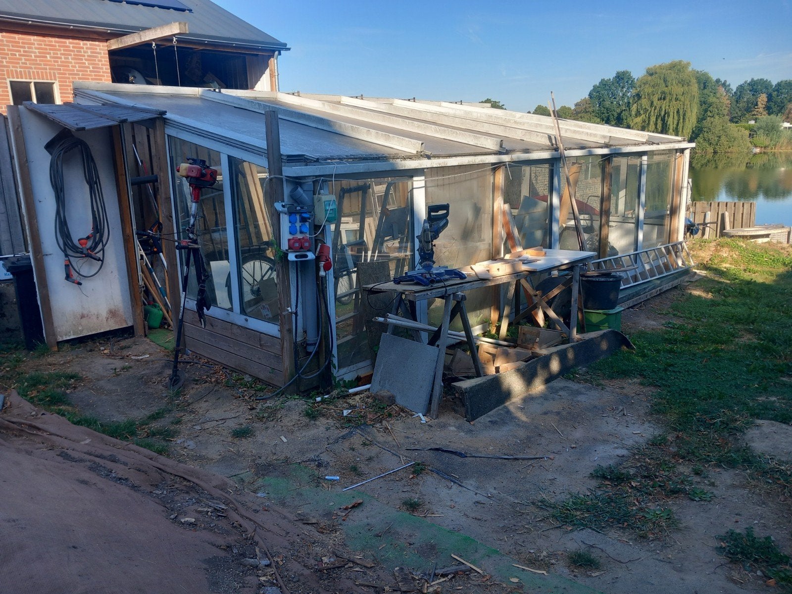 GRATIS.  SERRE . super voor op de camping., Ophalen, Gebruikt, Serre