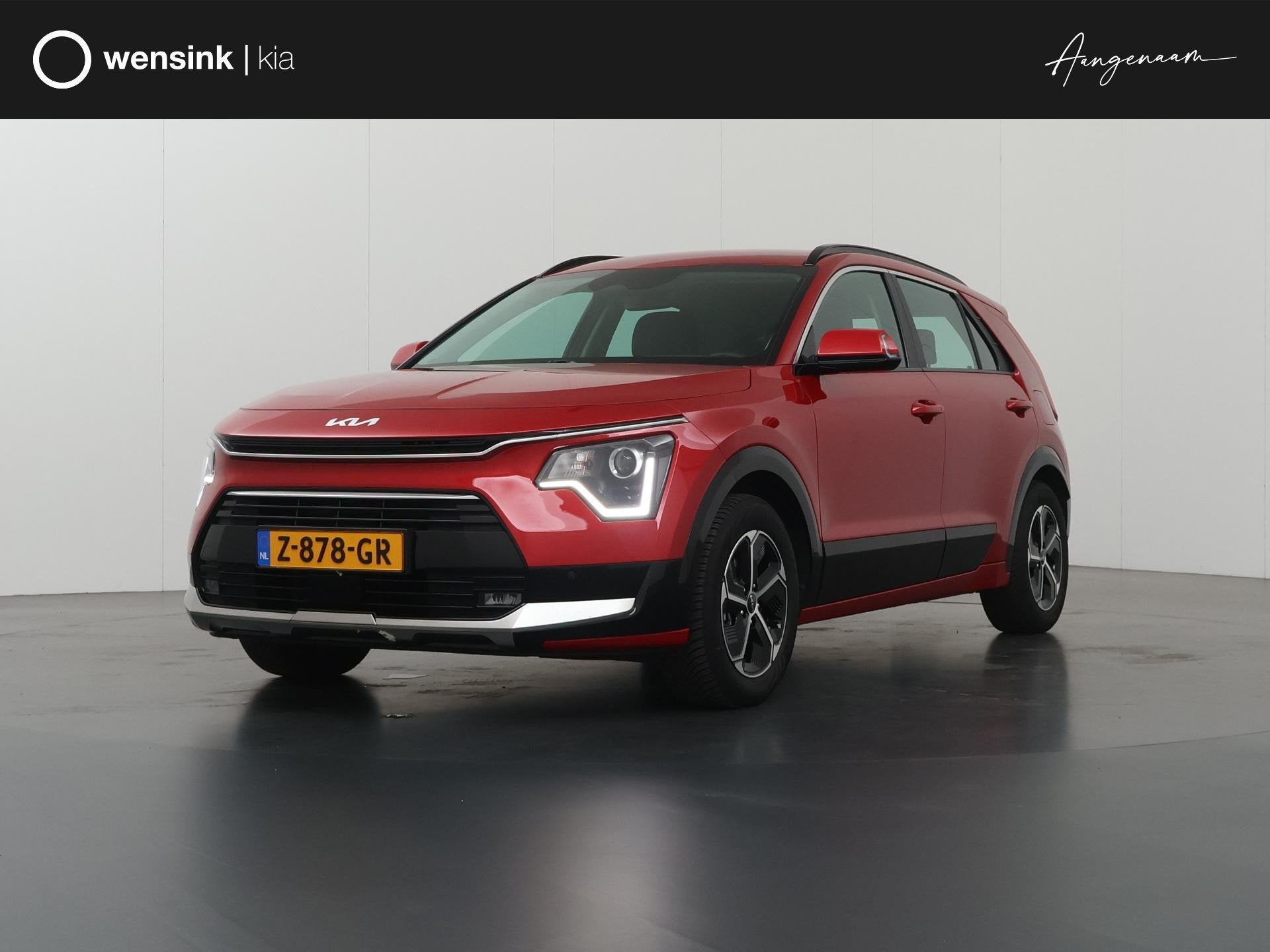 Kia Niro 1.6 GDi Hybrid DynamicLine | Adaptieve Cruise Contr, Auto's, Kia, 1374 kg, Gebruikt, Euro 6, Leder en Stof