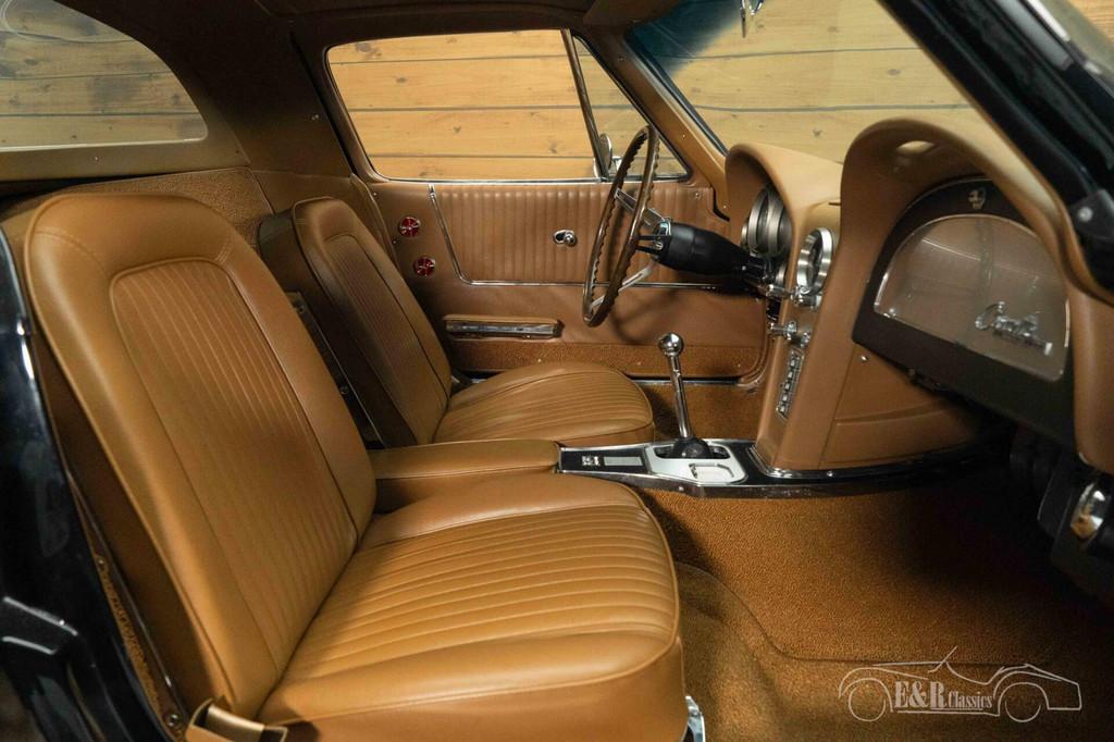 Chevrolet Corvette C2 Coupé |1964, Auto's, Oldtimers, Achterwielaandrijving, Chevrolet, Zwart, Handgeschakeld