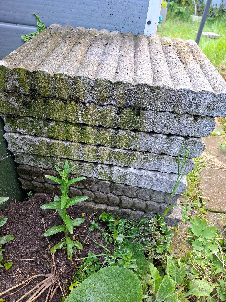 Border steen GRATIS OPHALEN, Tuin en Terras, Ophalen, Overige materialen, Gebruikt, Border