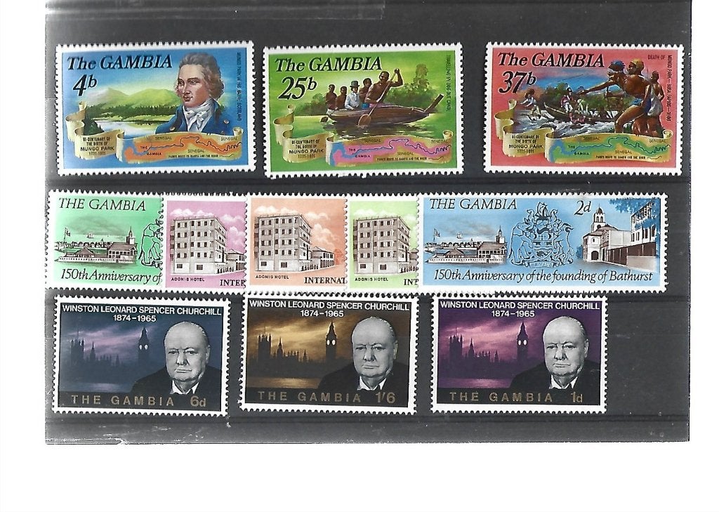 NR 47 GAMBIA 3 SERIES POSTFRIS, Ophalen of Verzenden, Overige landen, Postfris