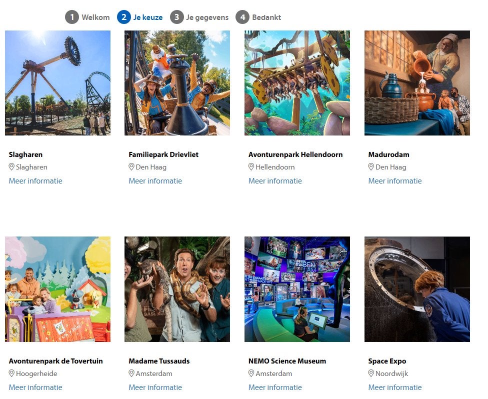 Kaartjes voor 78 pretparken, dierentuinen of musea, Drie personen of meer, Ticket of Toegangskaart