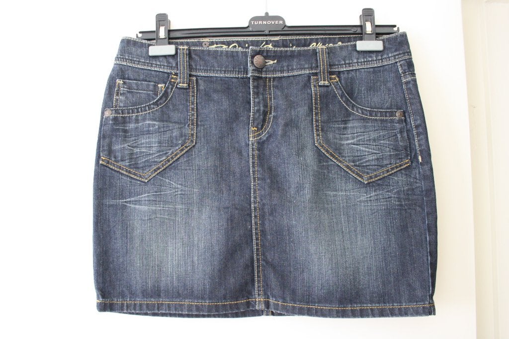 Esprit rok denim jeansmaat 30 (maat 38/40), Maat 38/40 (M), Blauw, Ophalen of Verzenden, Zo goed als nieuw