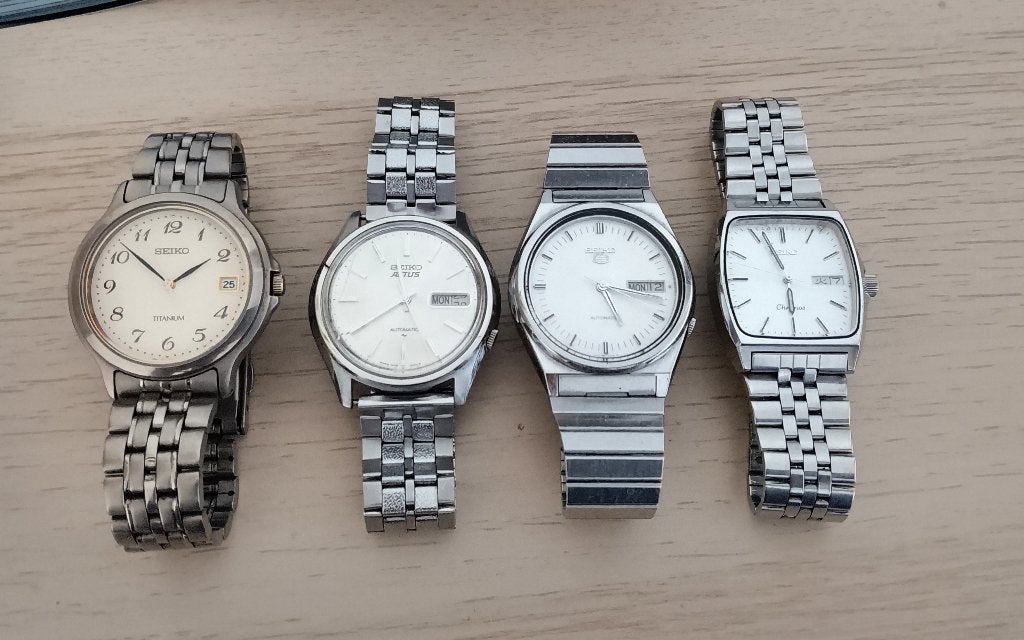 4 Seiko horloges, Ophalen, Gebruikt, Polshorloge, Seiko