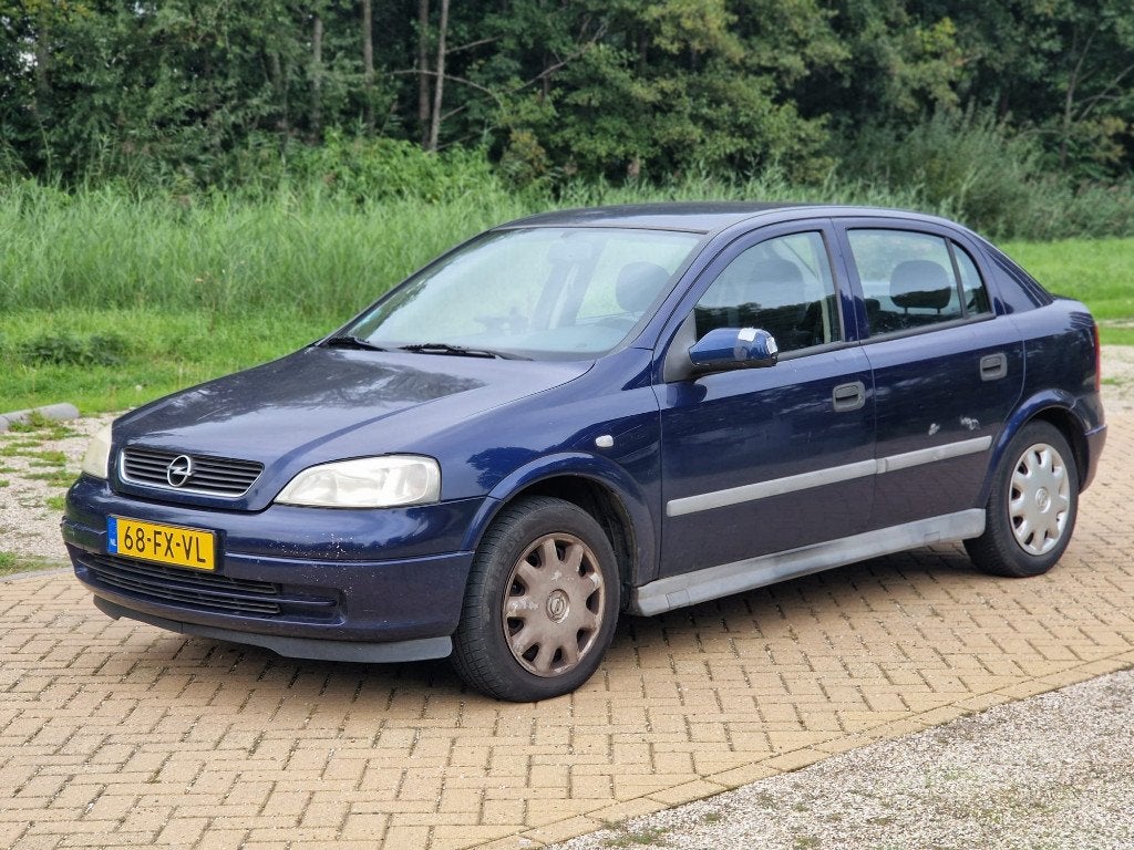 Opel Astra 1.6 I 16V 2000 Blauw, Auto's, Stof, Zwart, 4 cilinders, Blauw