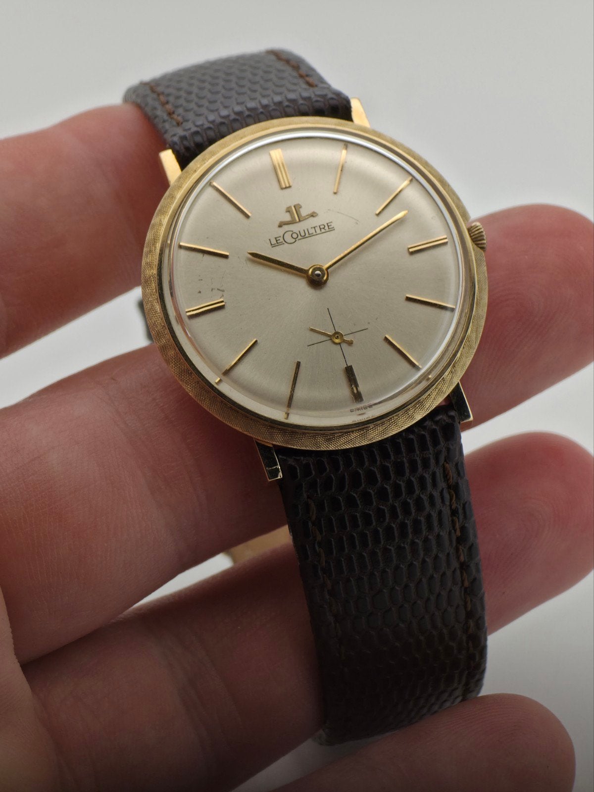Le Coultre Horloge 14K Gouden Dress Watch Jaren '60 K818/CW, Overige merken, Polshorloge, 1930 tot 1960, Ophalen of Verzenden
