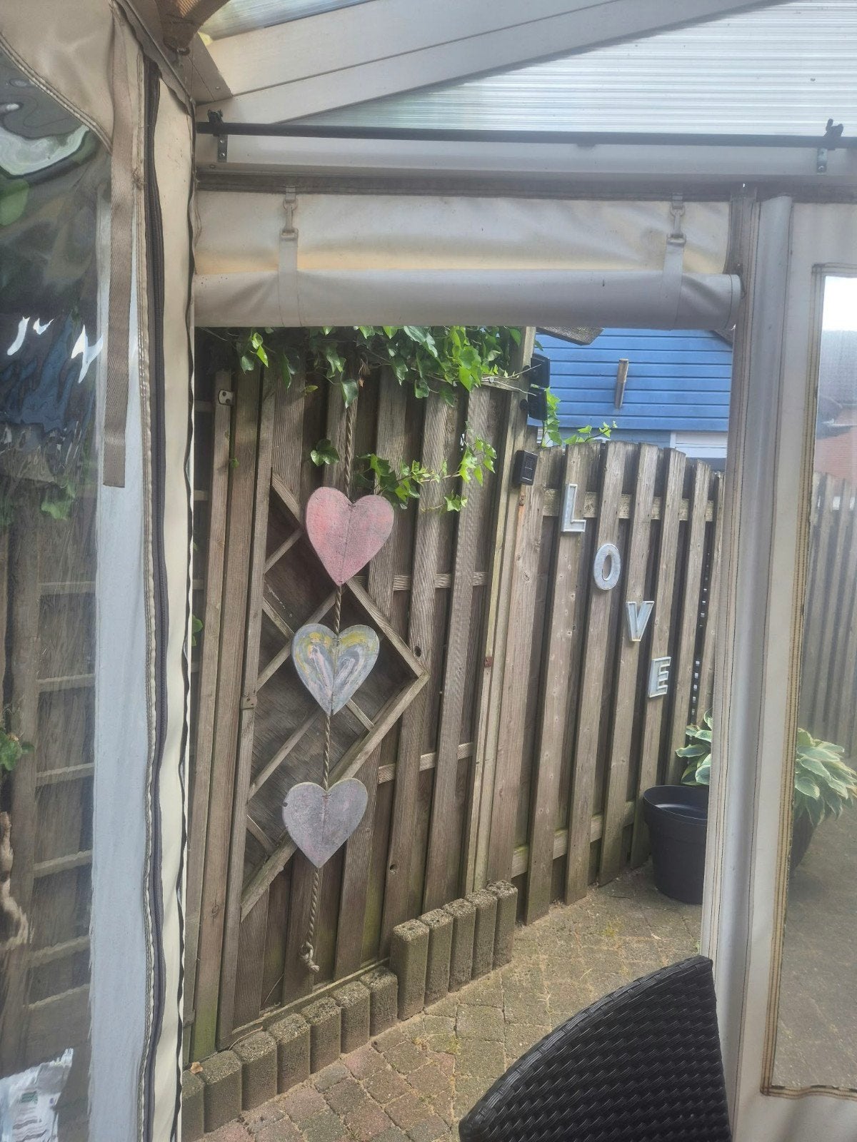 Veranda zeil tbv overkapping., Ophalen, Veranda