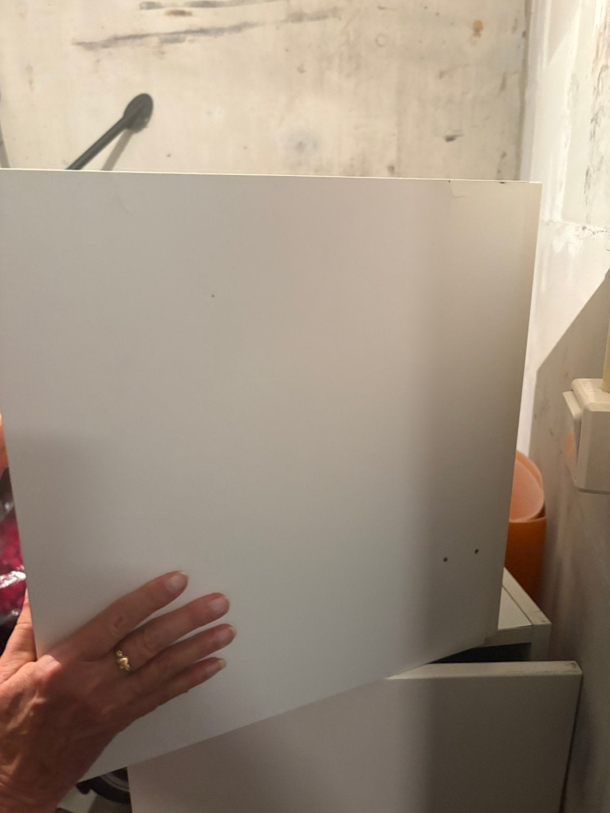 4 witte IKEA Kallax kubusjes / kastinzetten met deurtje., Huis en Inrichting, Ophalen, Gebruikt