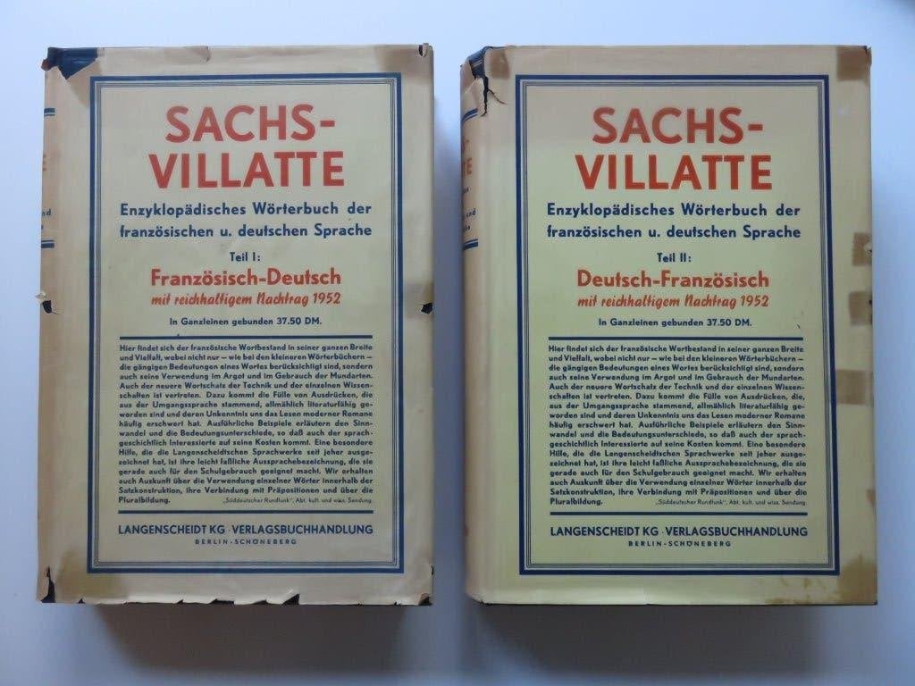 Sachs-Villatte encyclopedische woordenboeken FR-DE en DE-FR, Boeken, Woordenboeken, Gelezen, Frans, Overige uitgevers, Ophalen of Verzenden