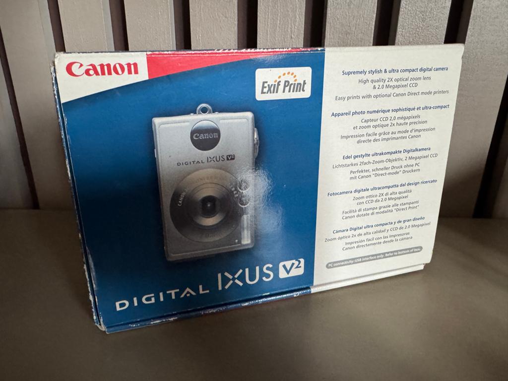 Canon Digital IXUS V2 Compact Camera met Doos, Audio, Tv en Foto, Fotocamera's Digitaal, Gebruikt, Canon, Compact, Ophalen of Verzenden