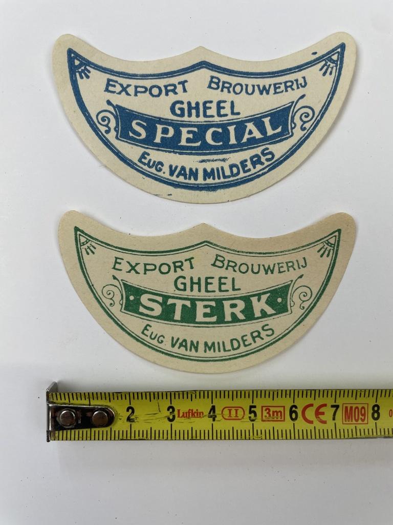 Brouwerij Gheel oud bier etiketten, Verzamelen, Biermerken, Ophalen of Verzenden, Zo goed als nieuw, Overige typen, Overige merken