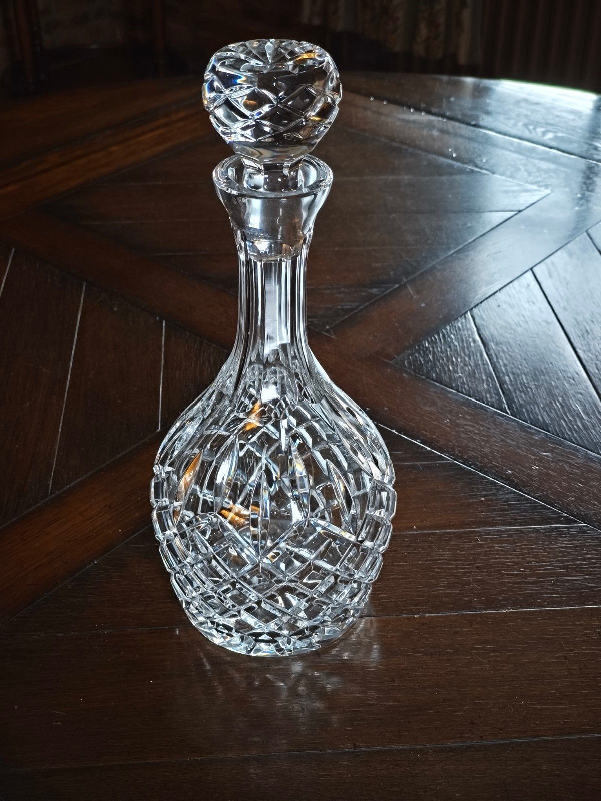 Zware kristallen karaf - 32 cm hoog, Ophalen of Verzenden
