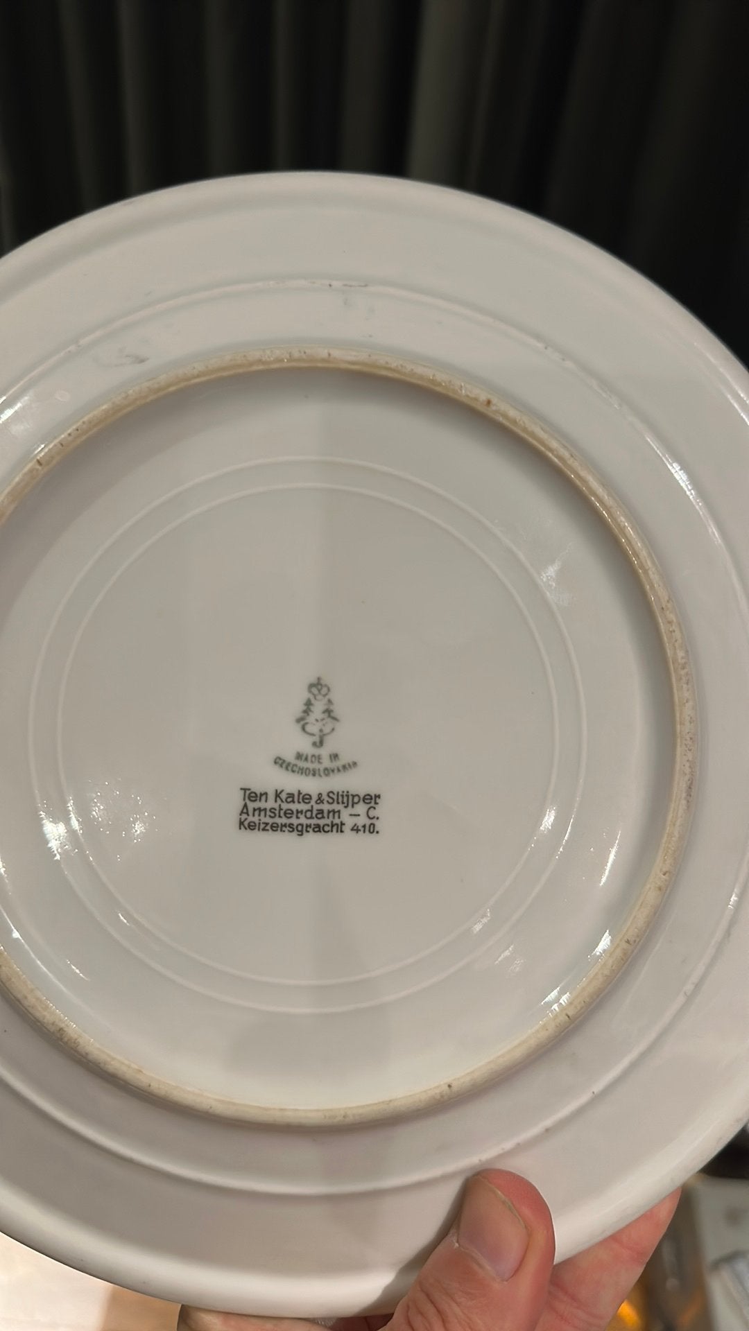 Oud KLM bord jaren 40/50, Verzamelen, Luchtvaart en Vliegtuigspotten, Ophalen of Verzenden, Overige typen