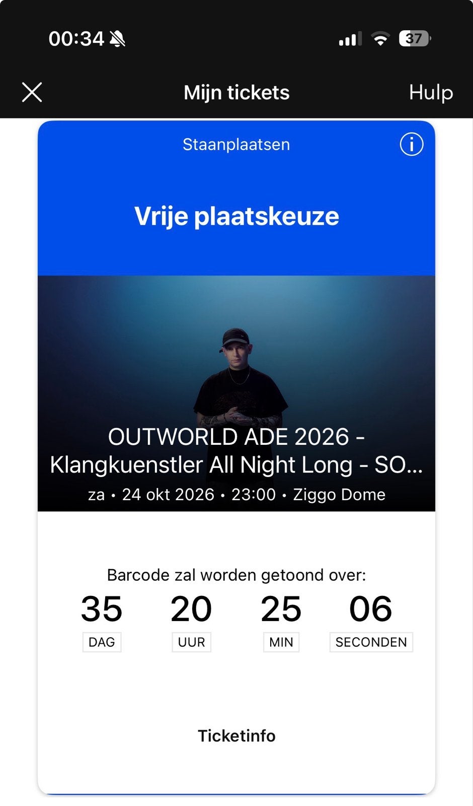 Outworld ADE Klangkuenstler, Tickets en Kaartjes