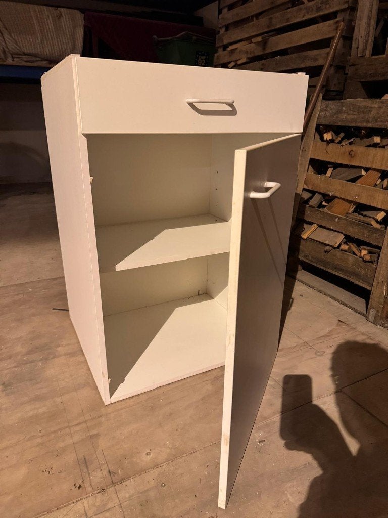 Keukenblok 1, Huis en Inrichting, Keuken | Keukenelementen, Ophalen, Gebruikt, Wit, 150 tot 200 cm