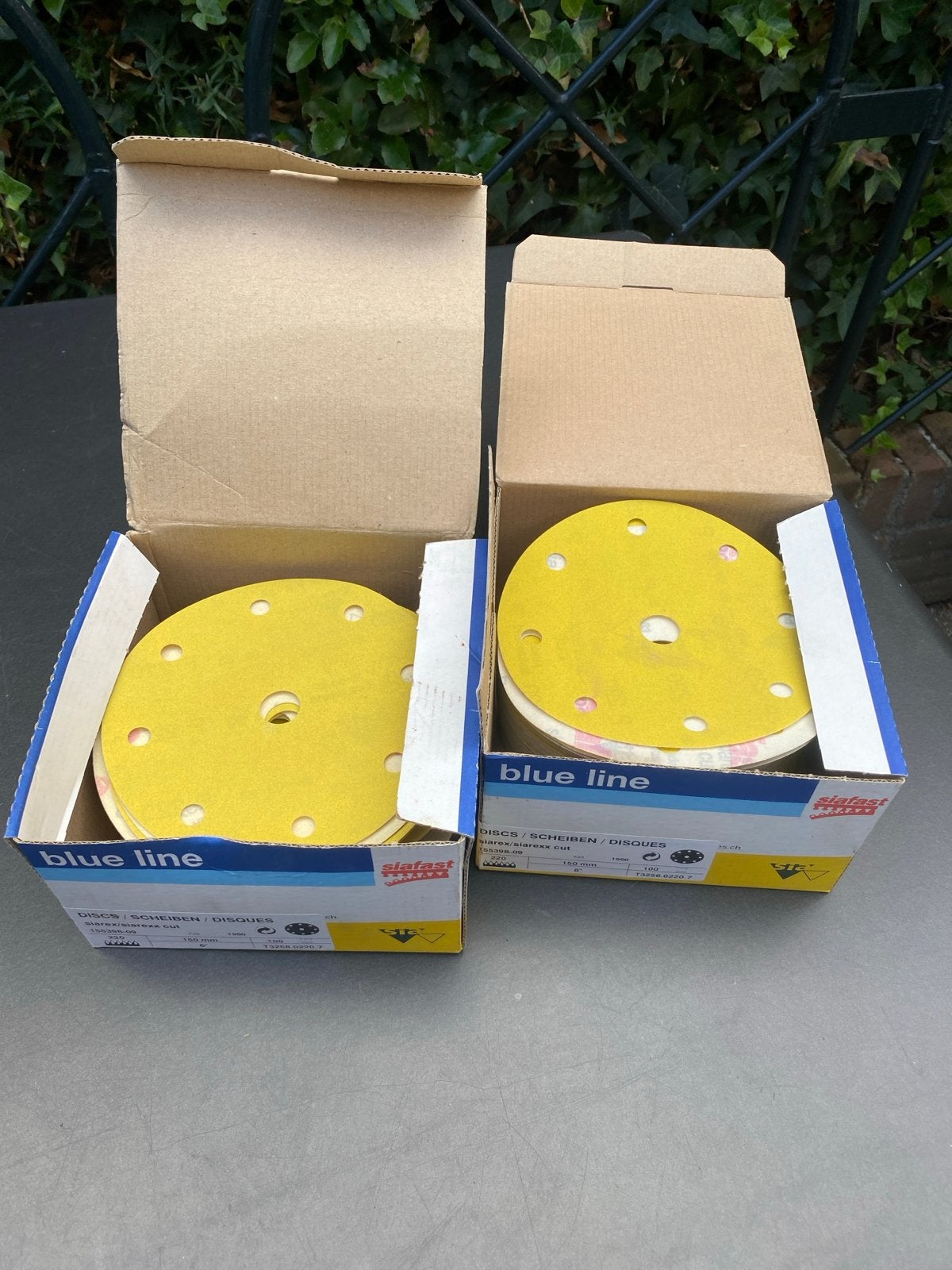 Siafast schuurschijven 150mm P220 - 2 dozen ca. 150 stuks., Ophalen, Nieuw, 1200 watt of meer, Overige typen