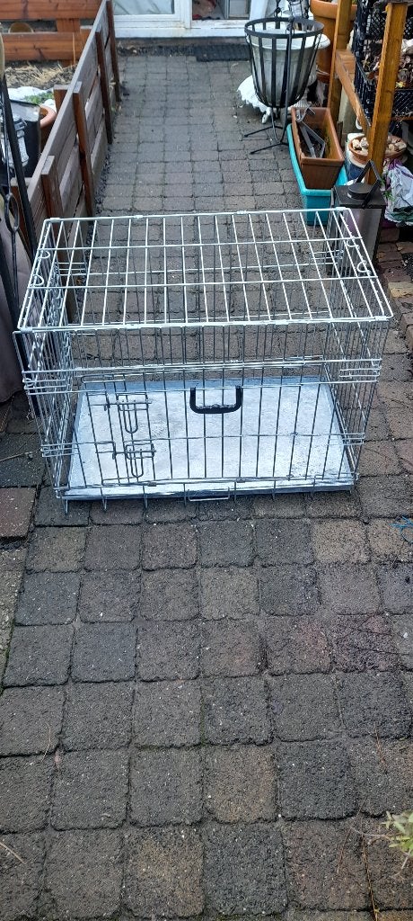 Opvouwbare maar stevige hondenbench 76x48x56 cm (LxBxH)., Ophalen